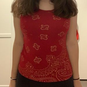 Wide sleeve tank top